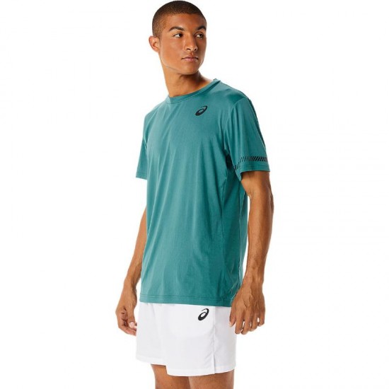 T-shirt Asics Court SS Verde Pino