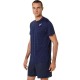 T-shirt Asics Court Stripe Marine Preto