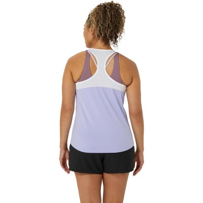 T-Shirt Femme Asics Court Vapor Blanc Brillant