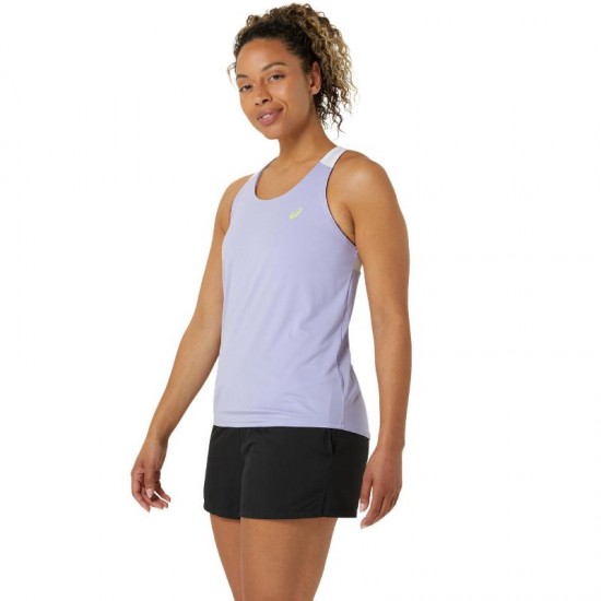 T-Shirt Femme Asics Court Vapor Blanc Brillant