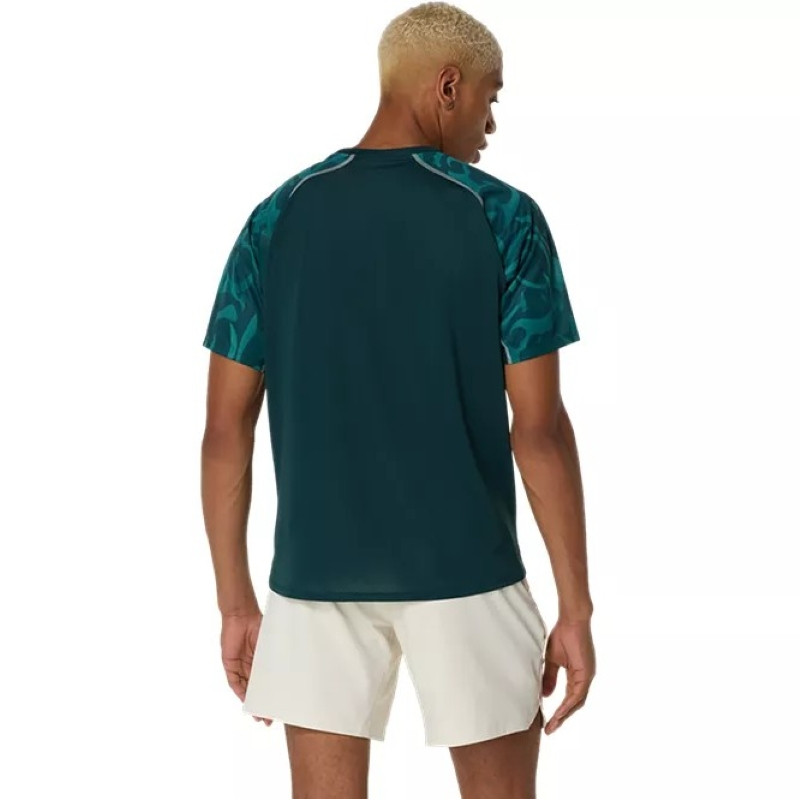 Camiseta Asics Game SS Top Green Saxon