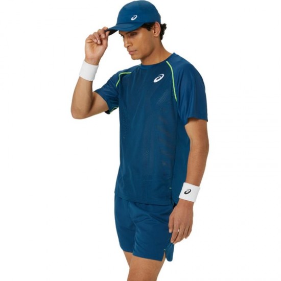 Camiseta Asics Match Azul Mako