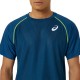 Camiseta Asics Match Blue Mako