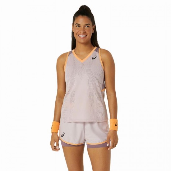 Camiseta Asics Match Pink para Mulheres