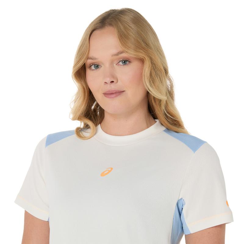Camiseta Feminina Asics Padel Court Cream