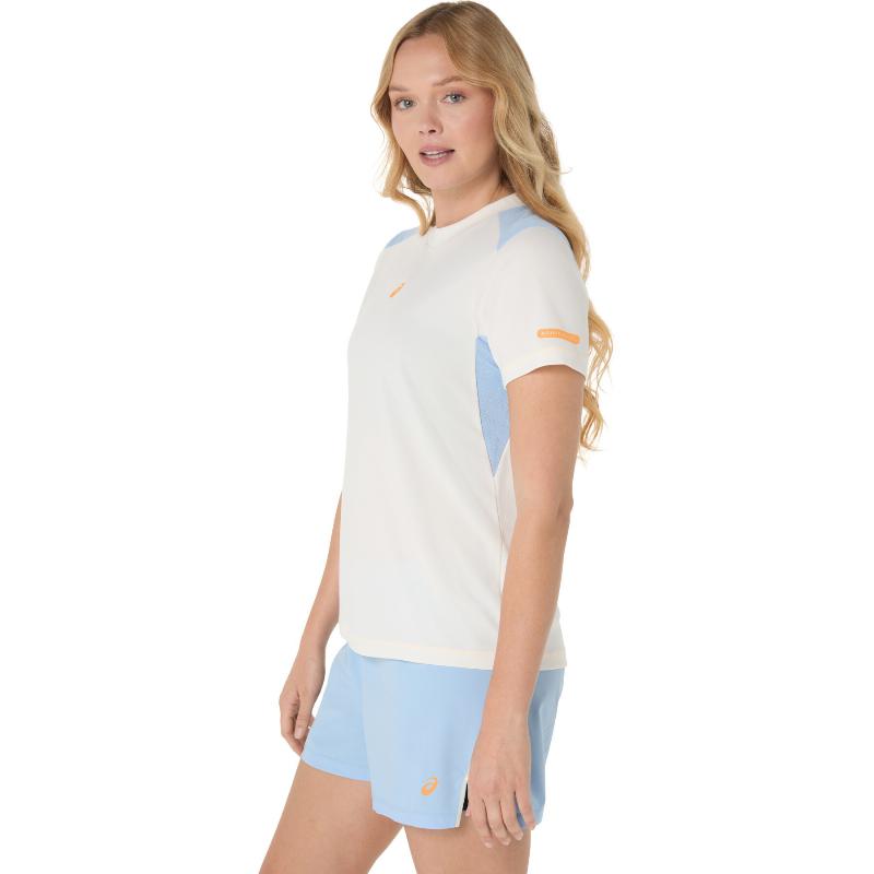 Camiseta Feminina Asics Padel Court Cream