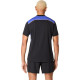 Camiseta Asics Padel Court SS Top Negro Azul Cobalto