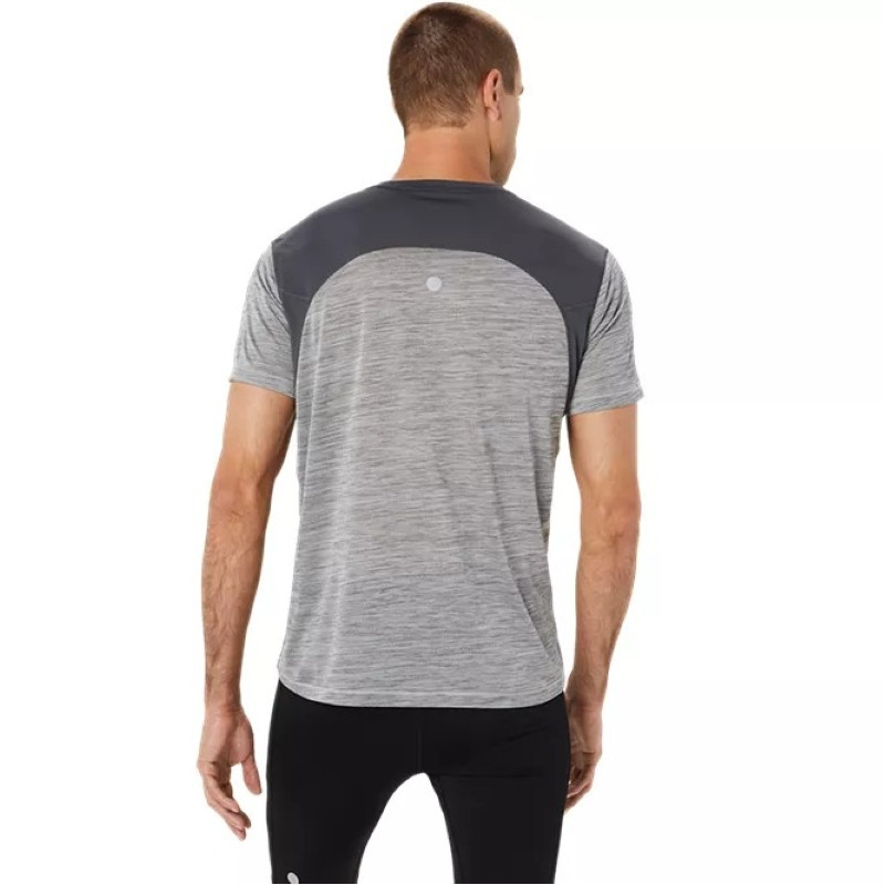 Camiseta Asics Road SS Top Gris