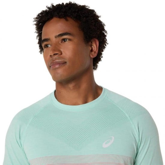 Camiseta Asics Seamless SS Top Corallo Verde