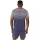 Camiseta Asics Seamless SS Top Lavanda Cinza Azul Indigo