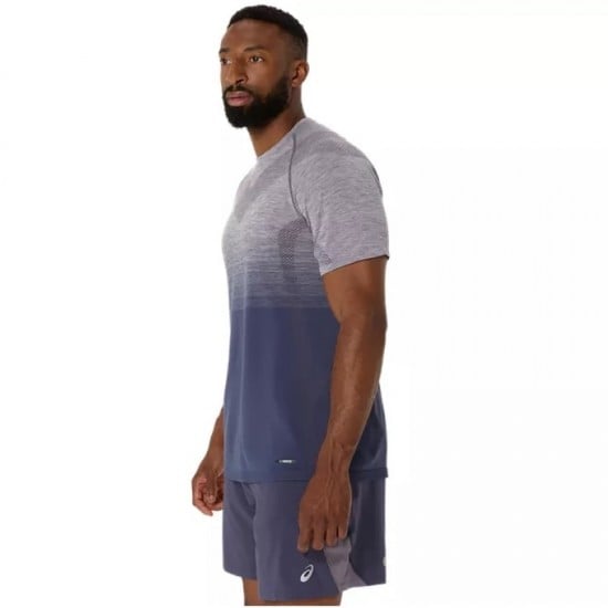 T-shirt Asics Seamless SS Top Lavanda Grigio Indaco Blu