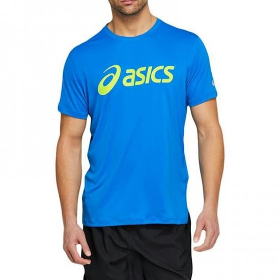 T-shirt Asics Argent Bleu Citron