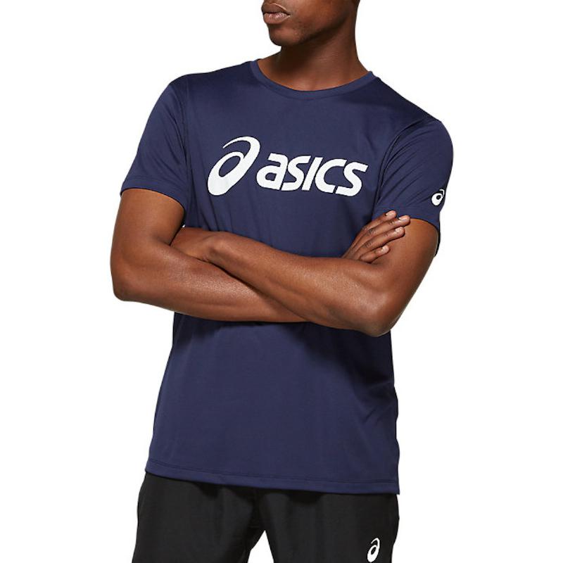 Camiseta Asics Silver Blue Peacoat Glossy White