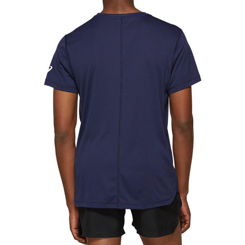 Camiseta Asics Silver Blue Peacoat Glossy White