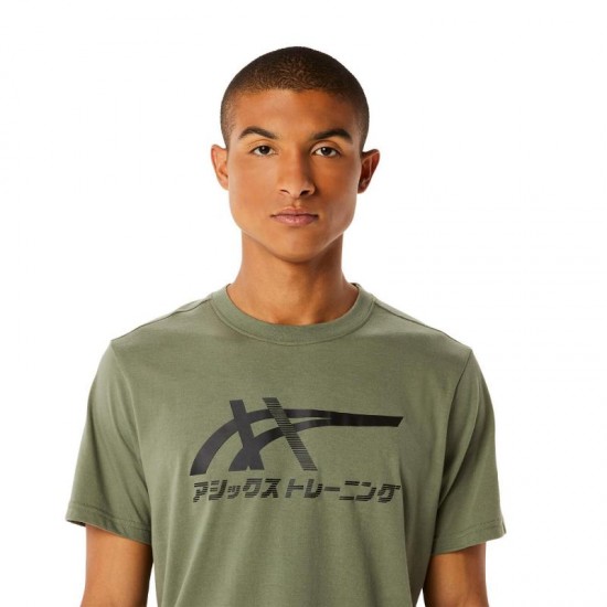 Asics Tiger Lichen Green T-Shirt