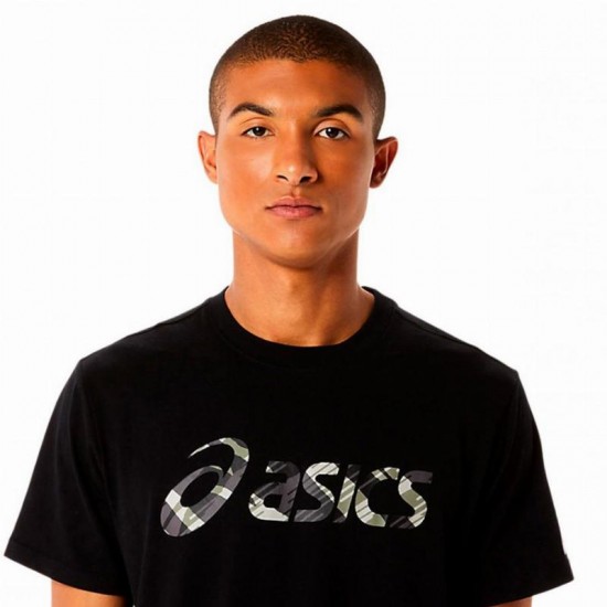 Asics Wild Camo T-Shirt Black