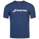T-Shirt de Exercicio Babolat Marmorizado Azul Escuro