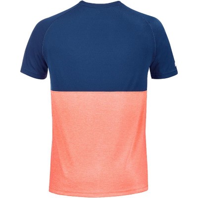 Babolat Play T-shirt Bleu Fonce Orange