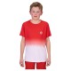 Bidi Badu Crew Gradiant Vermelho Branco Camiseta Junior