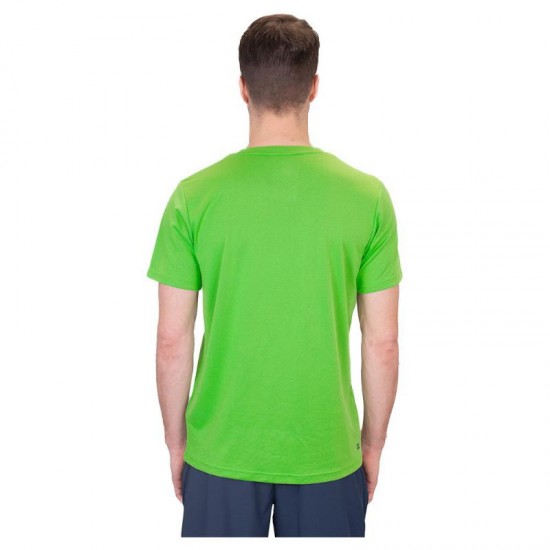 Camiseta Bidi Badu Crew Avesso V-Neck Verde Neon Azul Oscuro