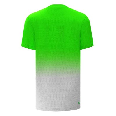 Camiseta Bidi Badu Crew Gradiant Verde Neon Blanco