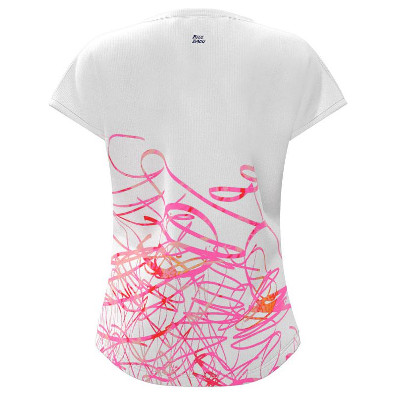 Camiseta Bidi Badu Decorazione Capsleeve Blanco Mujer
