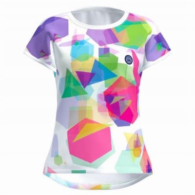 Bidi Badu Kaleido Capsleeve White Mix Women''s T-Shirt