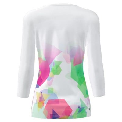 Bidi Badu Kaleido V-Neck Bianco Mix Maglietta Donna