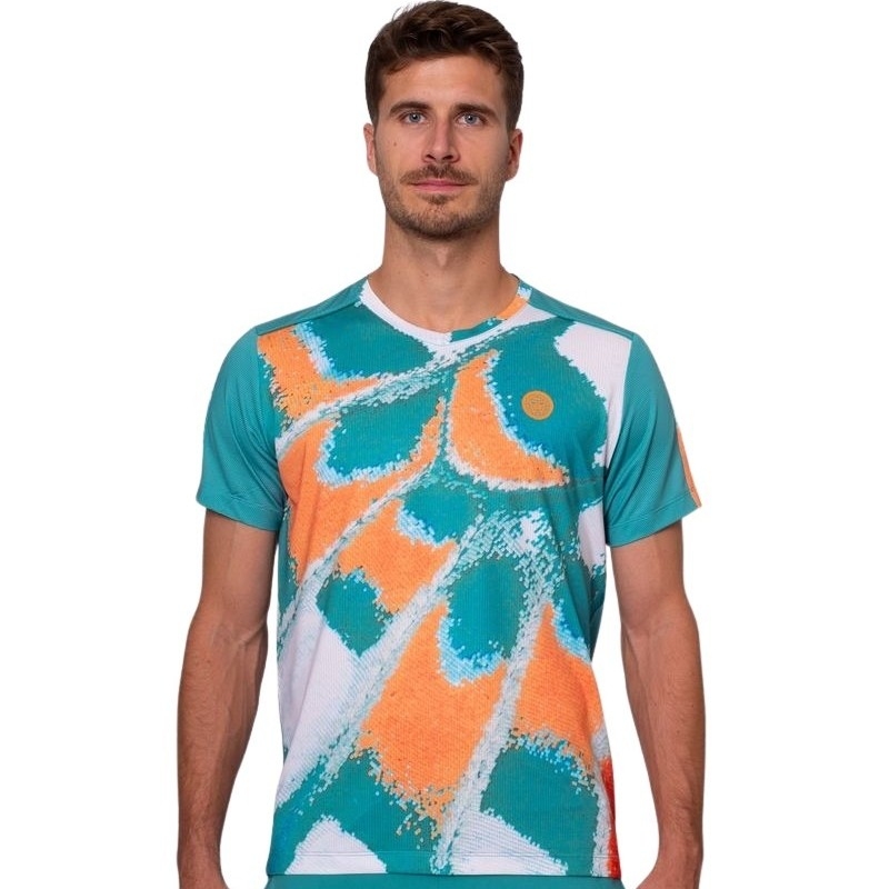 Bidi Badu Melbourne T-shirt con scollo a V Petrolio Arancione