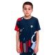 Camiseta Junior Azul Escuro Vermelho Bidi Badu New York