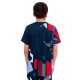 Camiseta Junior Azul Escuro Vermelho Bidi Badu New York