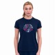 Bidi Badu New York Chill Bleu fonce Rouge T-Shirt Femme