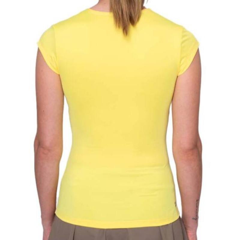 Camiseta Bidi Badu Spectrum Scollo a V Amarillo Mujer