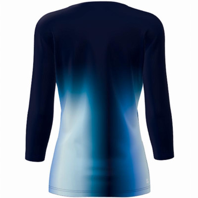 Camiseta Feminina Bidi Badu Spectrum V-Neck Aqua Azul Escuro