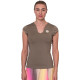 Camiseta Bidi Badu Spectrum Scollo a V Marron Mujer