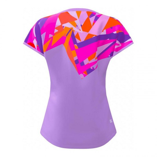 Camiseta Bidi Badu Spike Capsleeve Lila Rosa Mujer