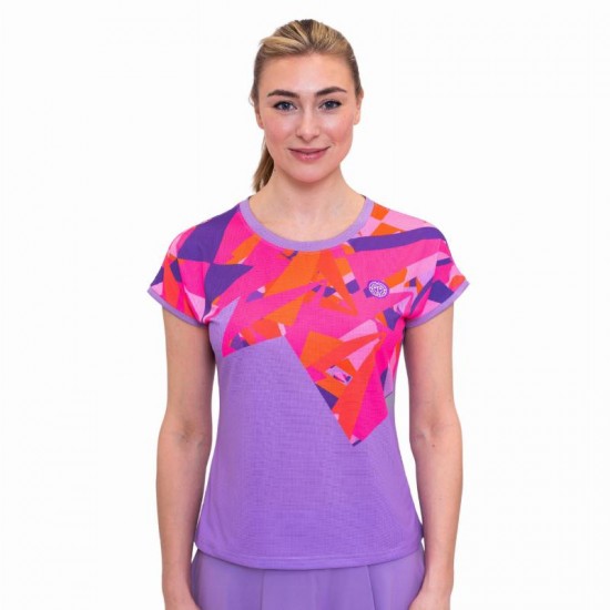 Bidi Badu Spike Capsleeve Violet Rose T-Shirt Femme