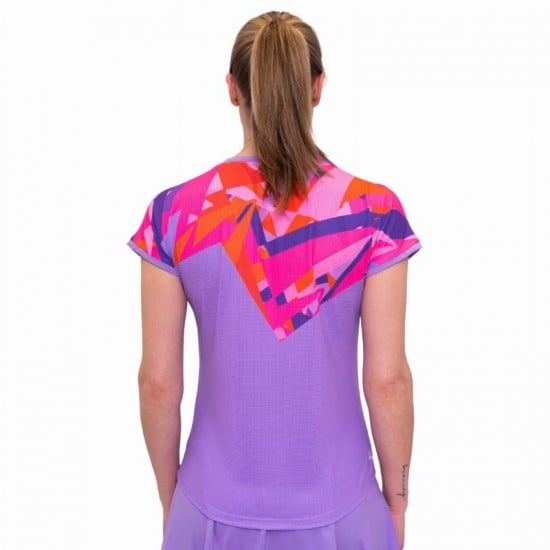 Camiseta Feminina Bidi Badu Spike Capsleeve Roxo Rosa