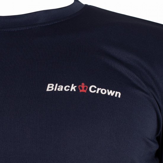 Maglietta nera Crown Inca Navy