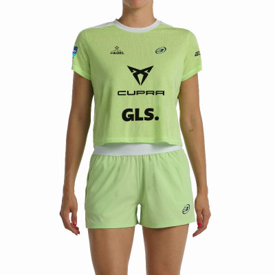 Camiseta Bullpadel Bea Gonzalez Premier Padel Bilma Maçã Verde