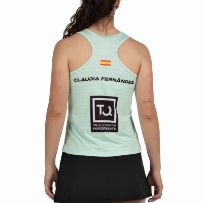 Camiseta Bullpadel Claudia Fernandez Premier Padel Adies Water Green