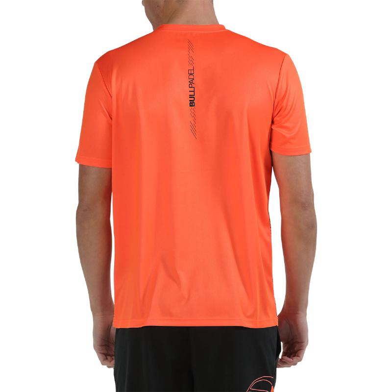 Camiseta Bullpadel Cojas Coral Fluor