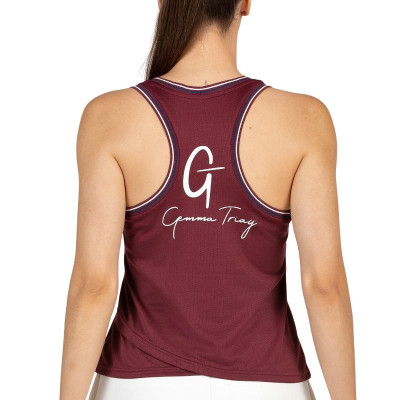Camiseta Bullpadel Gemma Triay 25I Vinho Borgonha