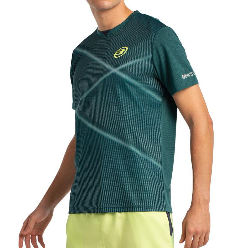 Camiseta Bullpadel Ladra Verde Escuro
