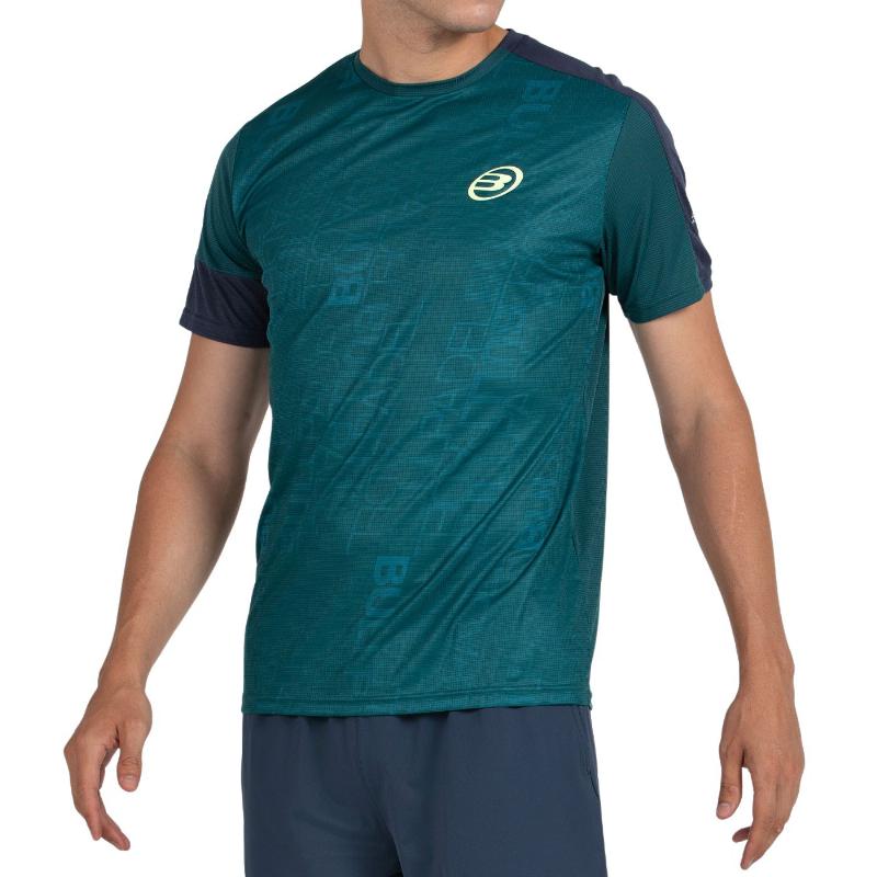 Camiseta Bullpadel Leido Verde Escuro