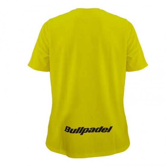 Camiseta Bullpadel Mundial Menores Amarillo Fluor Junior
