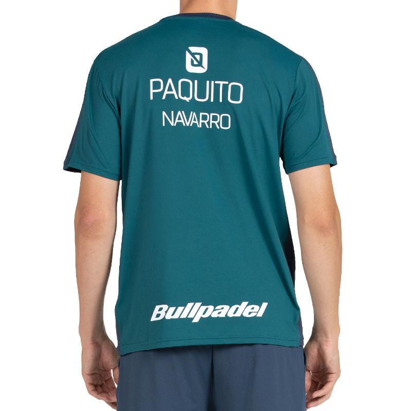 Camiseta Bullpadel Paquito Navarro 25I Verde Escuro