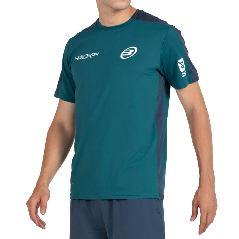 Camiseta Bullpadel Paquito Navarro 25I Verde Escuro