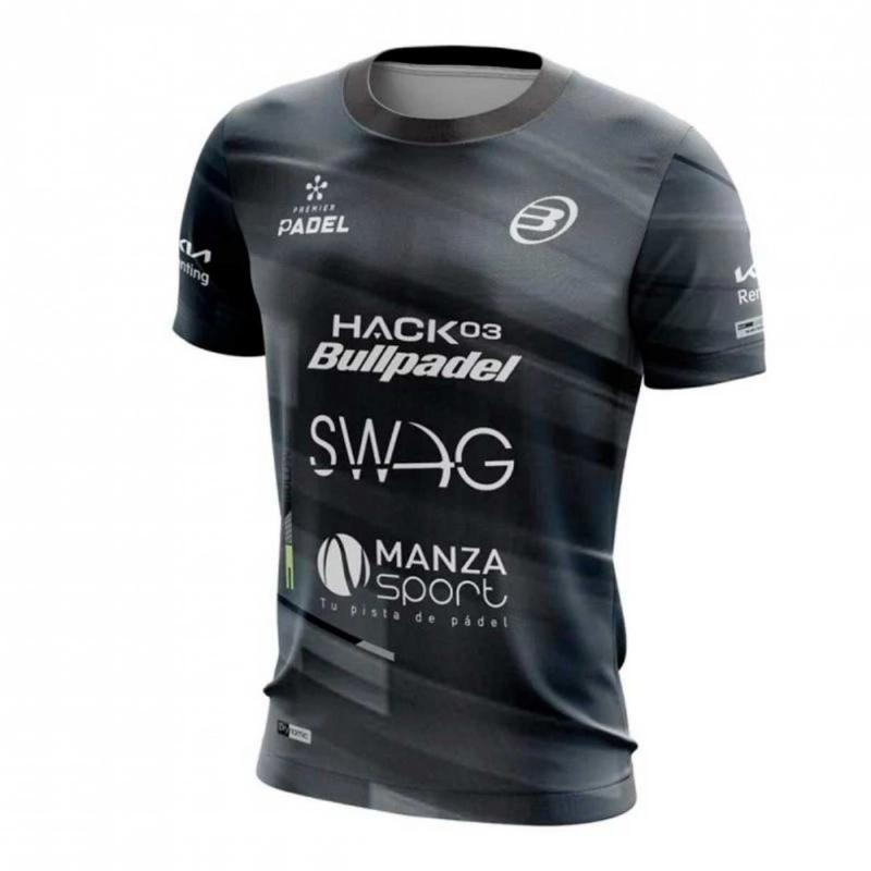 T-shirt Bullpadel Paquito Navarro Premier Padel Adula Noir