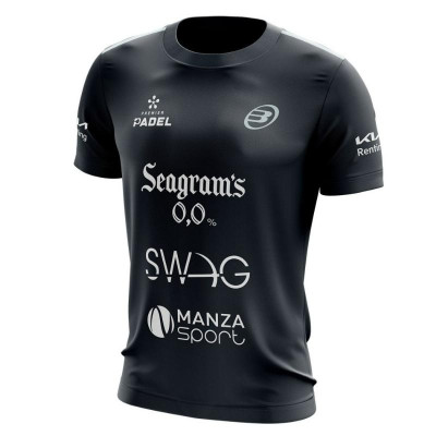 Camiseta preta Bullpadel Paquito Navarro Premier Padel Finals Licio